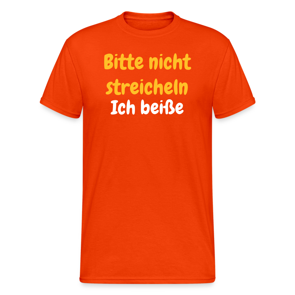SSW1909 Tshirt Bitte nicht streicheln - kräftig Orange