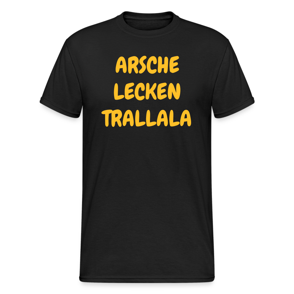 SSW1928 Tshirt ARSCHE LECKEN TRALLALA - Schwarz