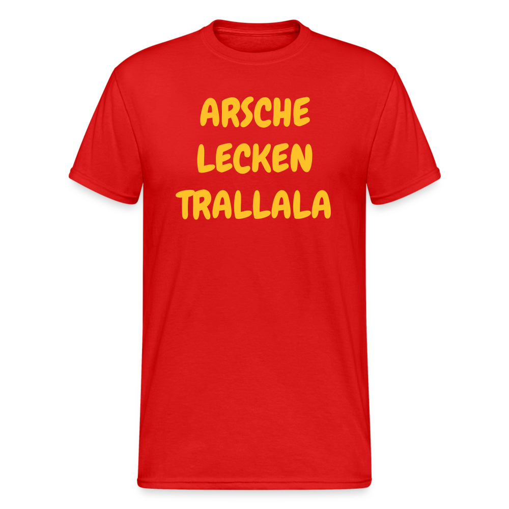 SSW1928 Tshirt ARSCHE LECKEN TRALLALA - Rot