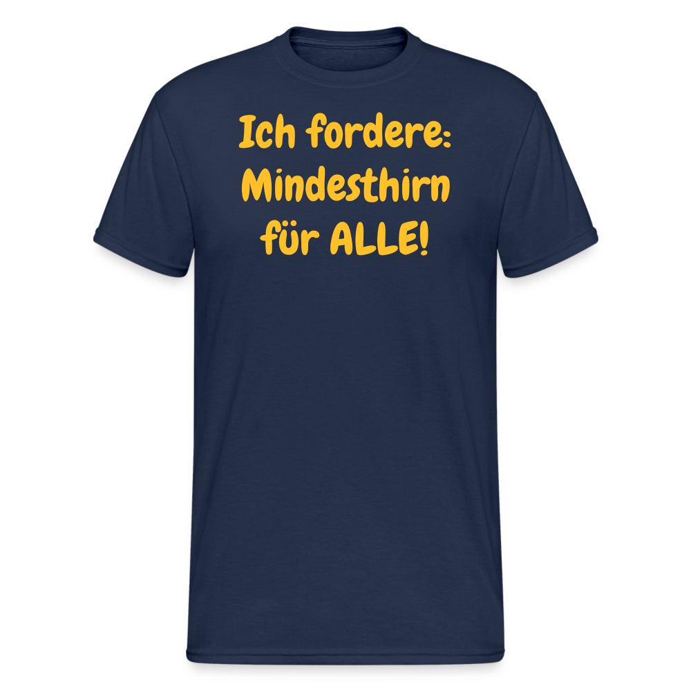 SSW1965 Tshirt Ich fordere: Mindesthirn für ALLE! - Navy