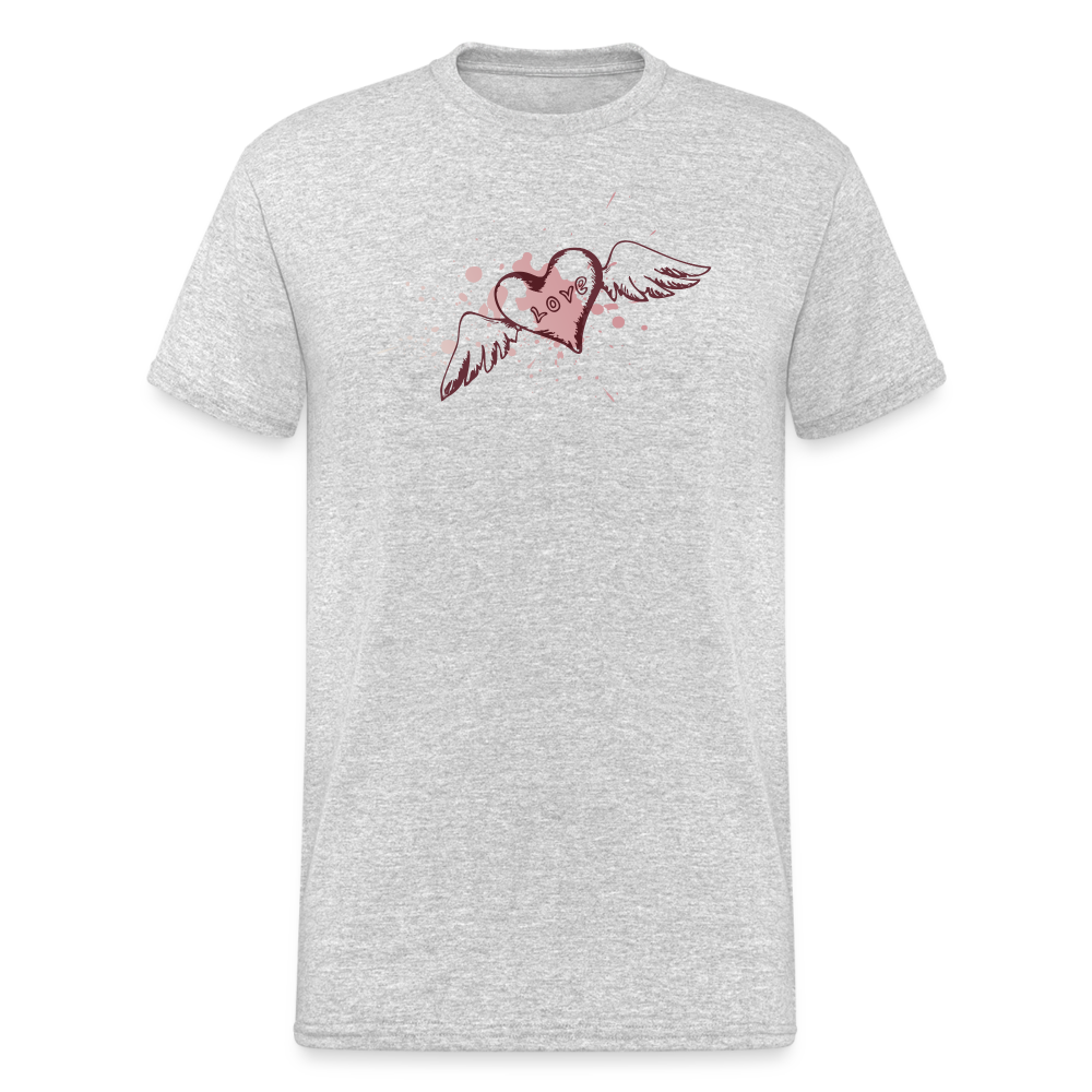 SSW1993 Tshirt heart with wings - Grau meliert