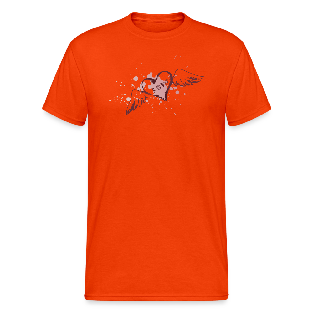 SSW1993 Tshirt heart with wings - kräftig Orange