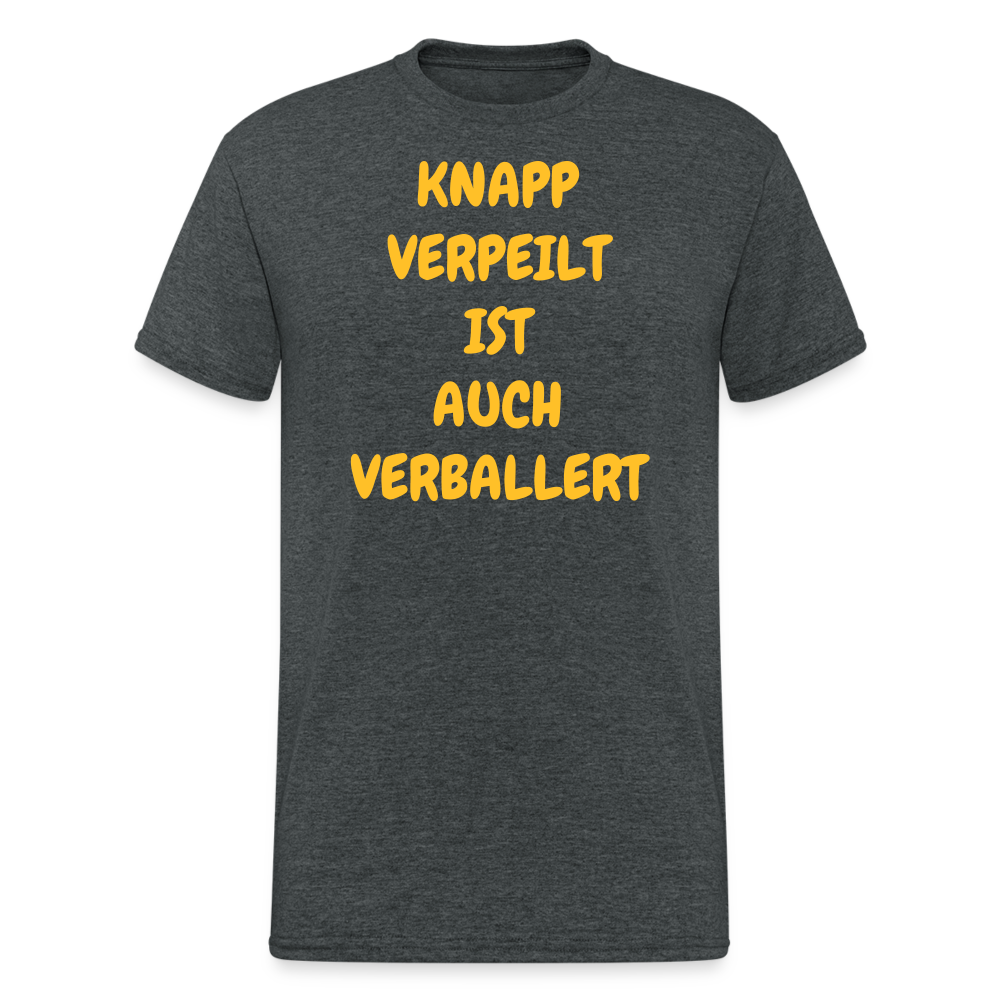 SSW2028 Tshirt KNAPP VERPEILT IST AUCH VERBALLERT - Dunkelgrau meliert