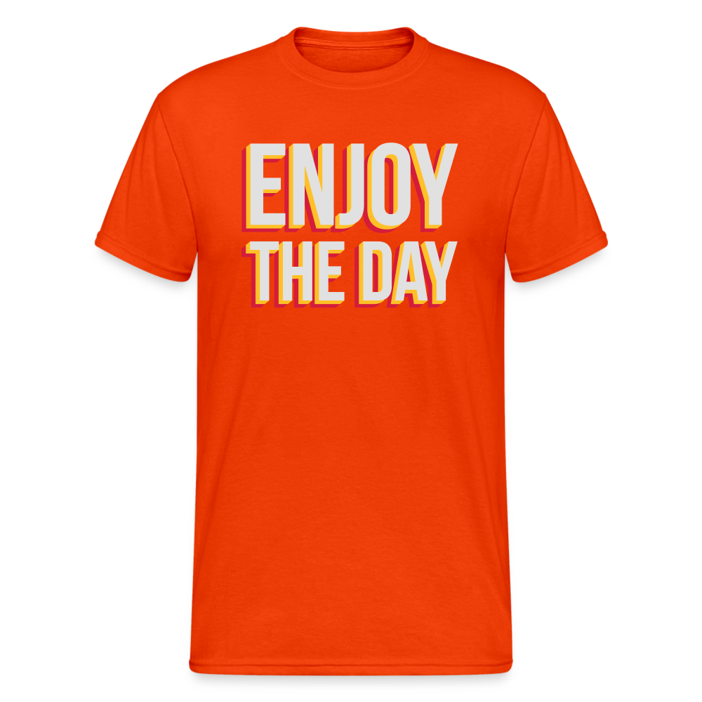 SSW2039 Tshirt Genieße den Tag - kräftig Orange