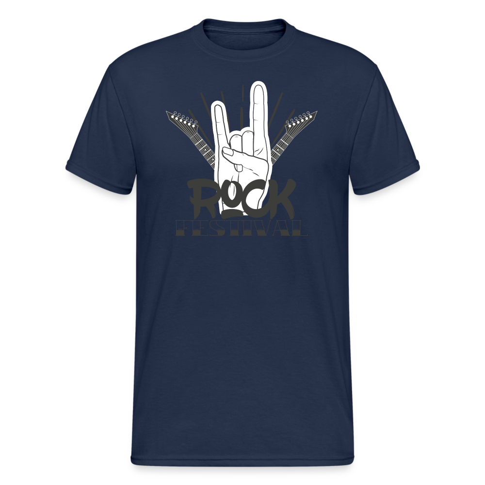 SSW2047 Tshirt hard rock horns festival - Navy