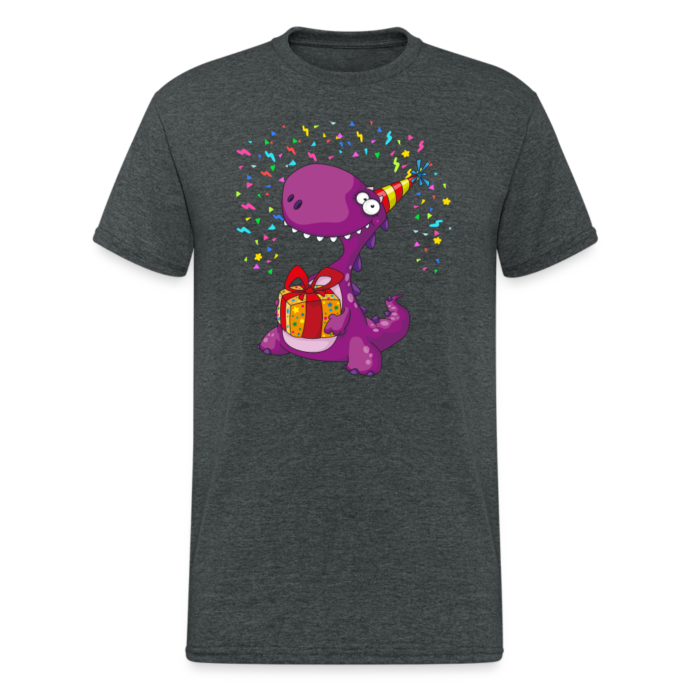 SSW2049 Tshirt Birthday dino - Dunkelgrau meliert