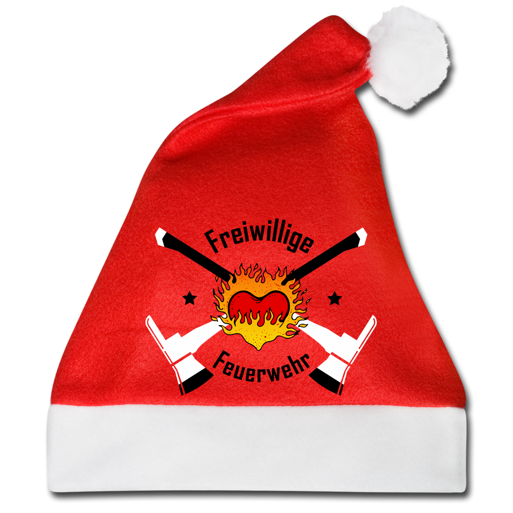 Weihnachtsmütze Freiwillige Feuerwehr - Rot