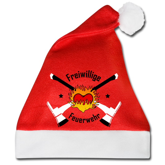 Weihnachtsmütze Freiwillige Feuerwehr - Rot