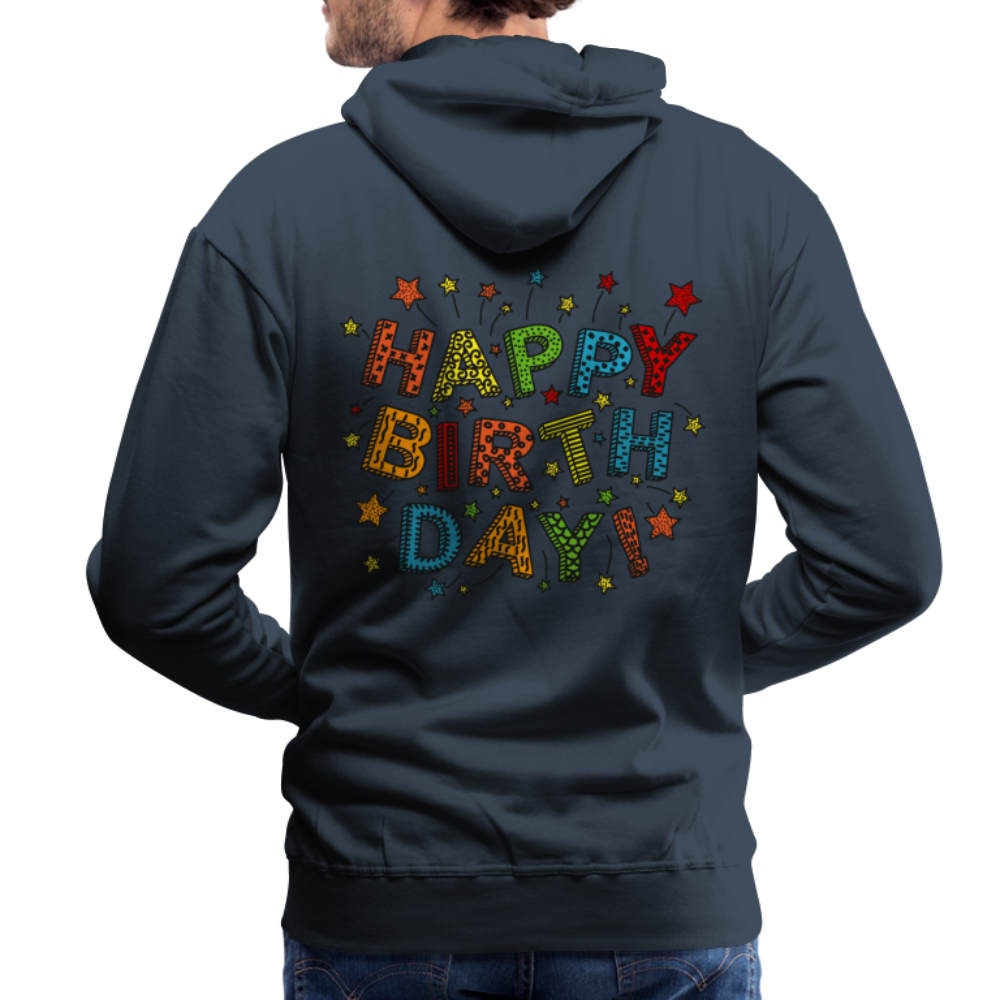 Men’s Premium Hoodie Happy Birth Day - Navy