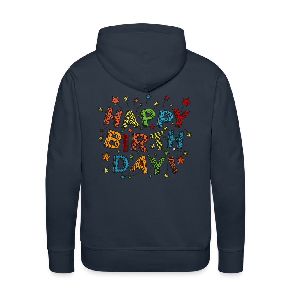 Men’s Premium Hoodie Happy Birth Day - Navy