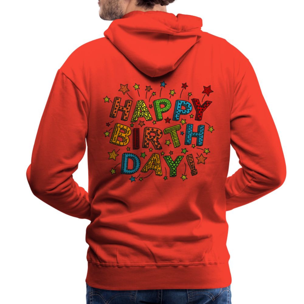 Men’s Premium Hoodie Happy Birth Day - Rot