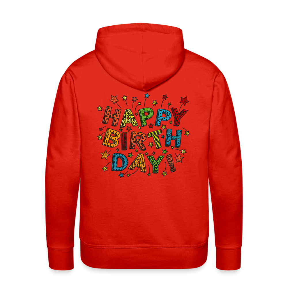 Men’s Premium Hoodie Happy Birth Day - Rot