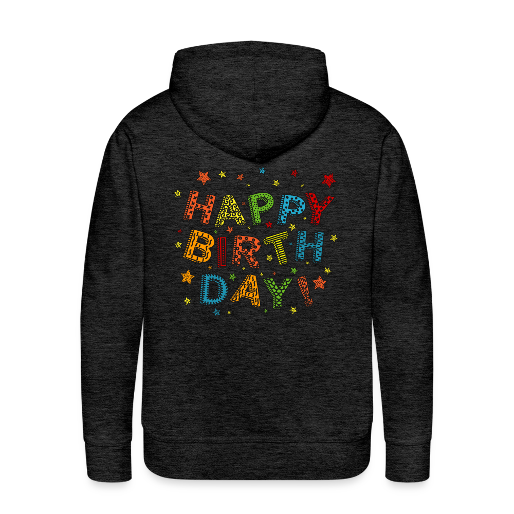 Men’s Premium Hoodie Happy Birth Day - Anthrazit