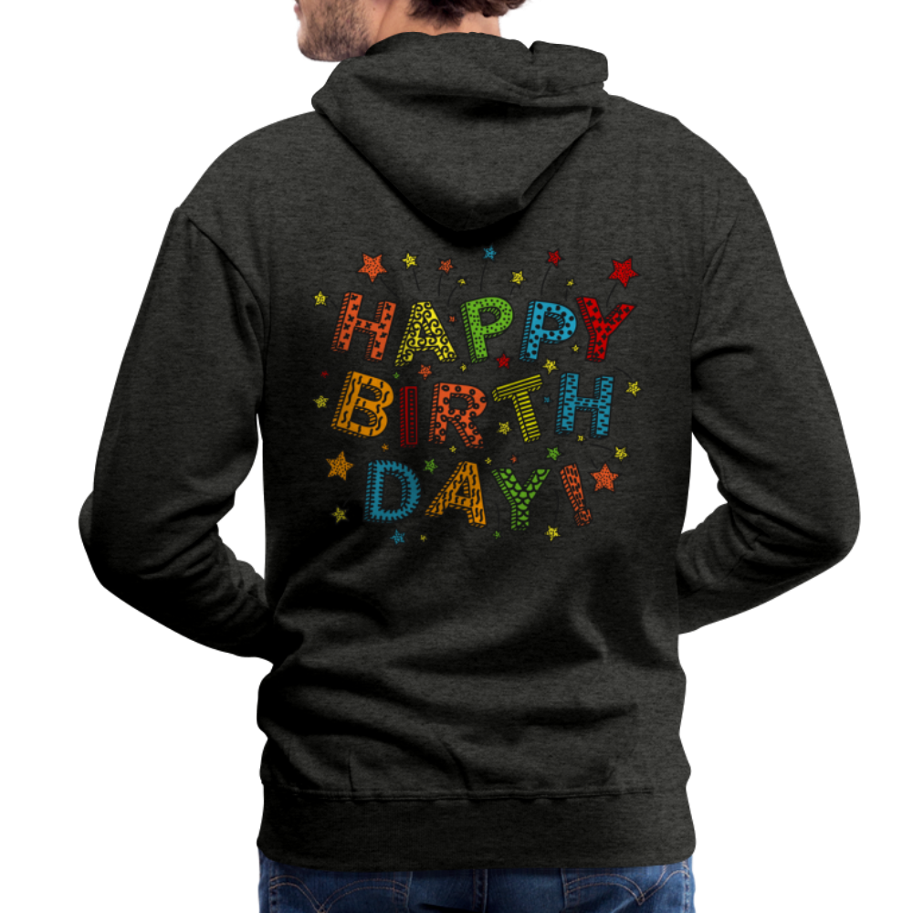 Men’s Premium Hoodie Happy Birth Day - Anthrazit