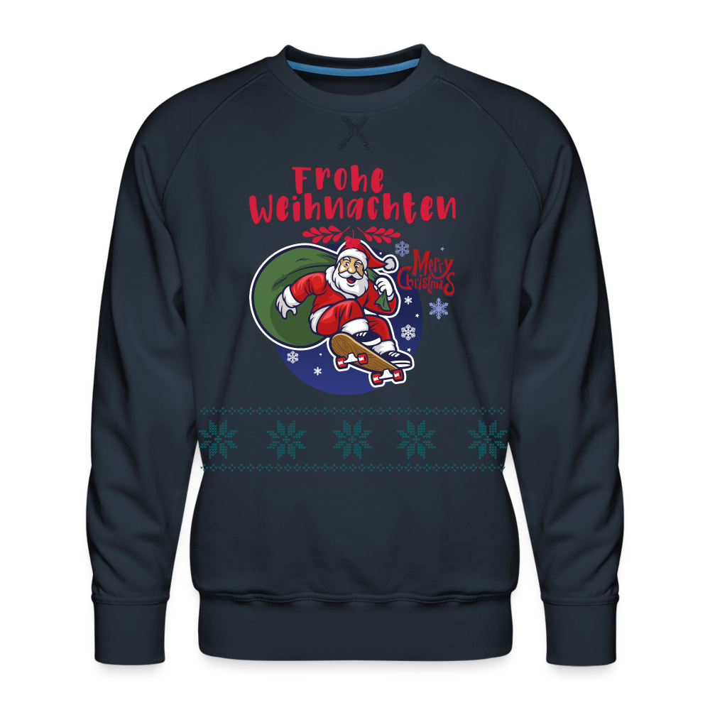 Frohe Weihnachten Männer Premium Pullover - Navy