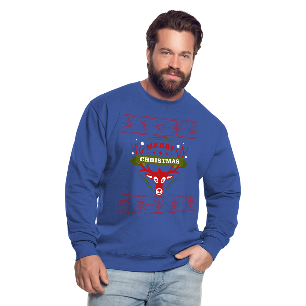 Merry Christmas Unisex Pullover - Royalblau