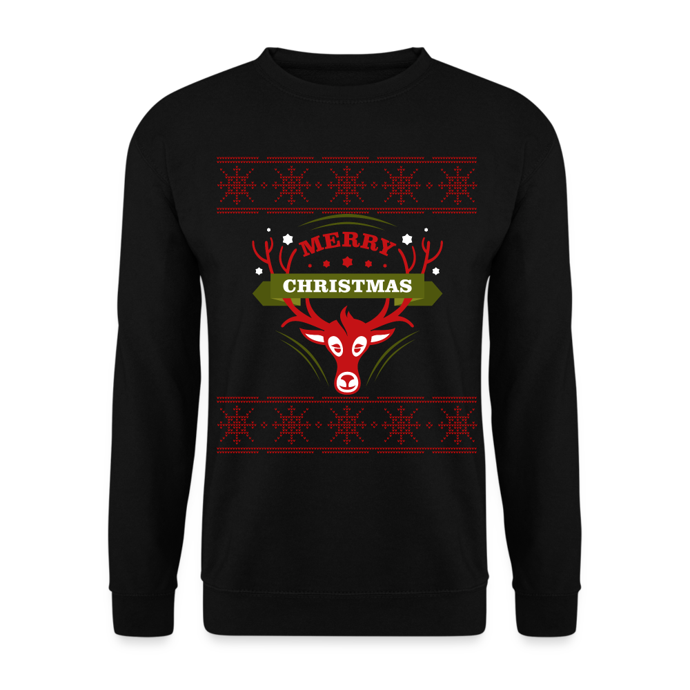 Merry Christmas Unisex Pullover - Schwarz