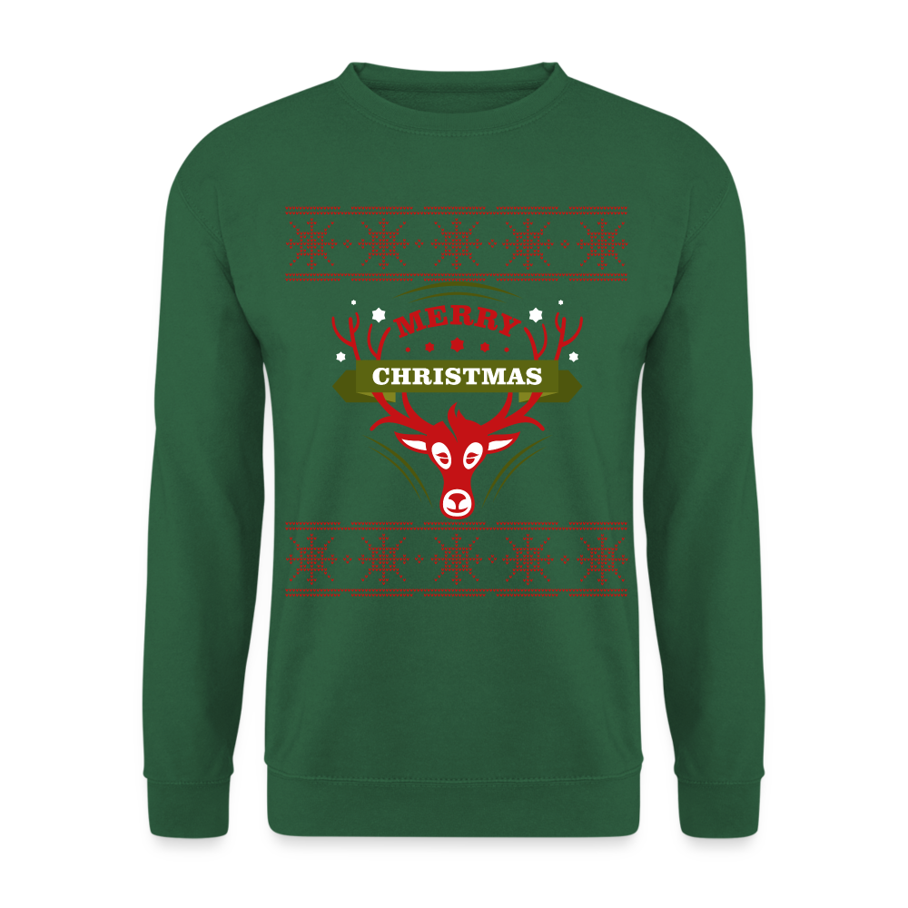 Merry Christmas Unisex Pullover - Grün