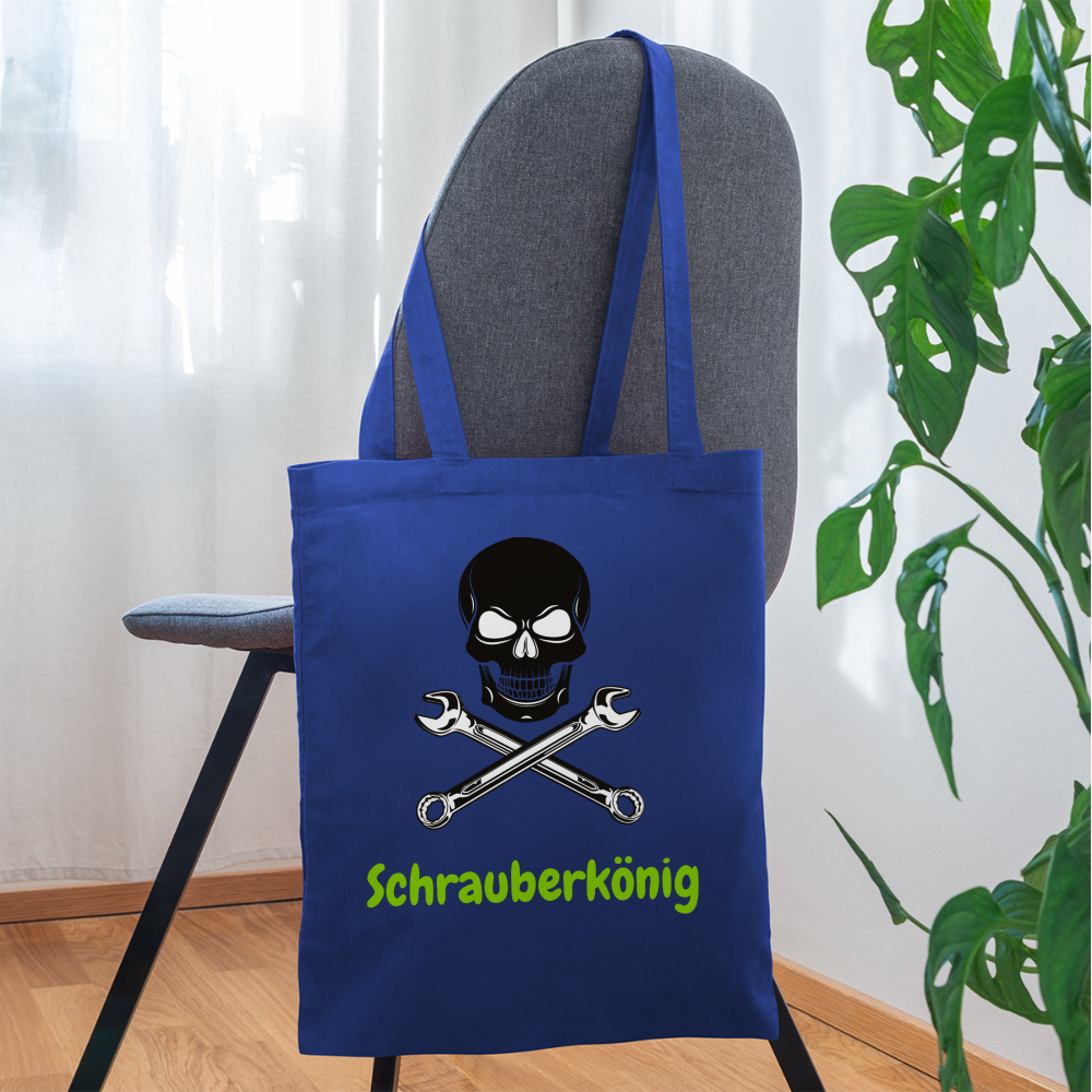 Stoffbeutel Schrauberkönig - Royalblau