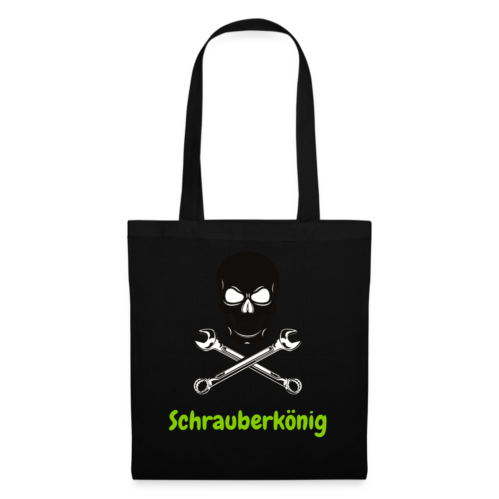 Stoffbeutel Schrauberkönig - Schwarz