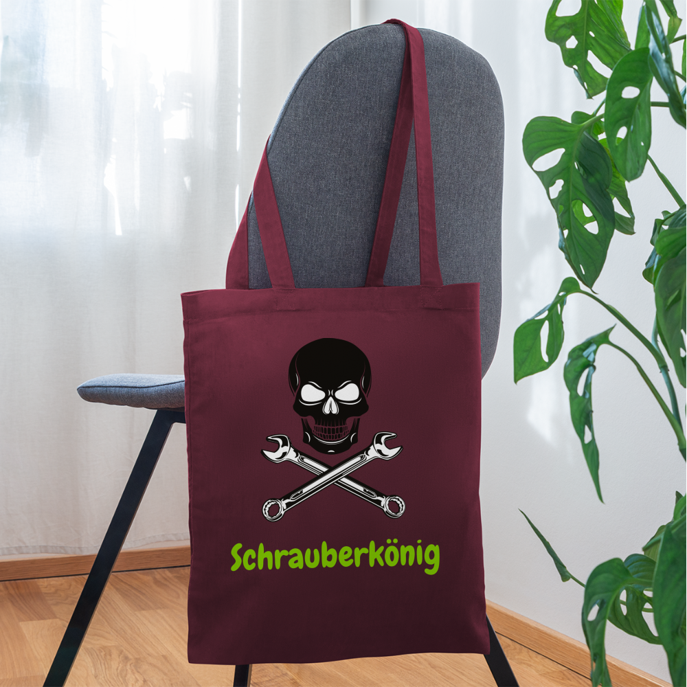 Stoffbeutel Schrauberkönig - Burgunderrot