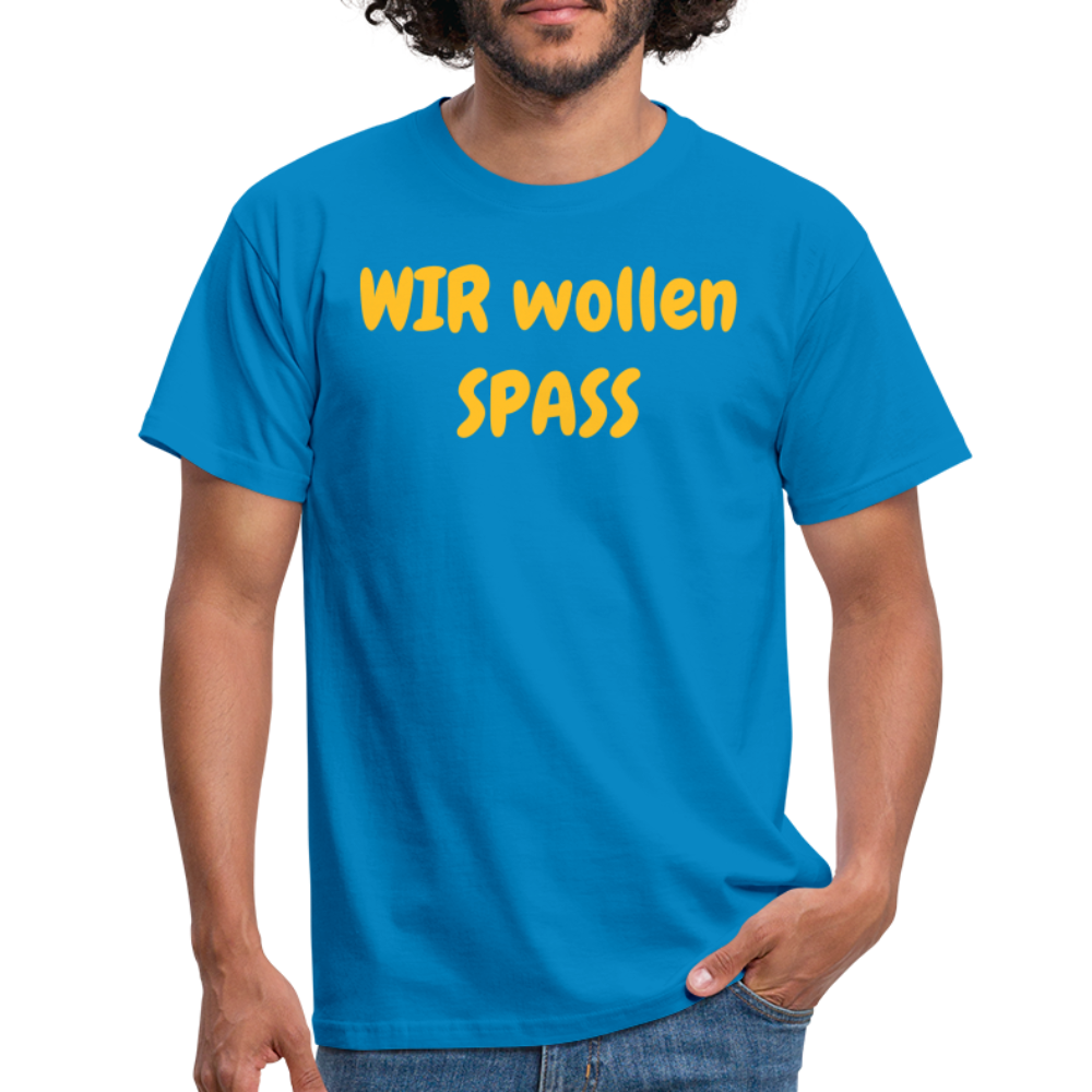 WIR wollen SPASS - Royalblau