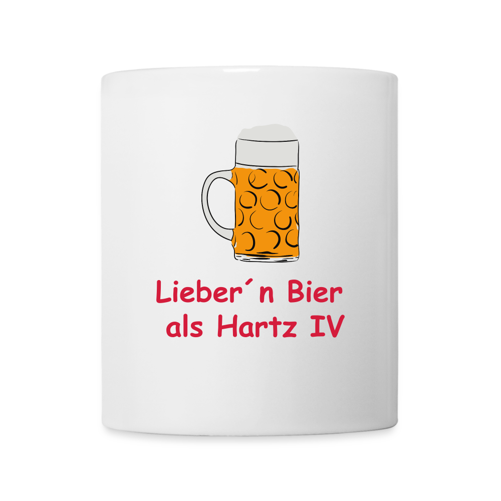 Liebern Bier als Hartz IV - weiß