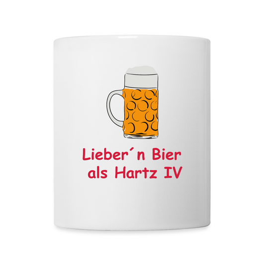 Liebern Bier als Hartz IV - weiß